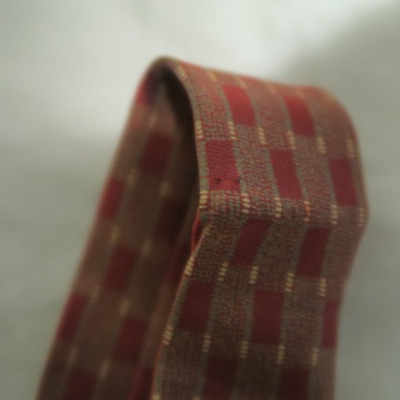 VTG Giorgio Armani Cravatte Diamond Silk Rayon Tie - Picture 3 of 7